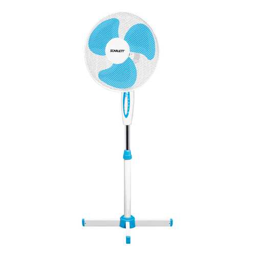 Вентилятор напольный Scarlett SC-SF111B04 white/blue в Медиа Маркт