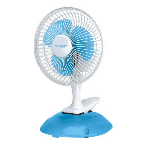 Вентилятор настольный Scarlett SC-170 white/blue в Медиа Маркт