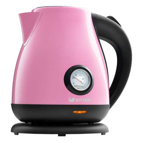 Чайник электрический Kitfort КТ-642-1 Black/Pink в Медиа Маркт