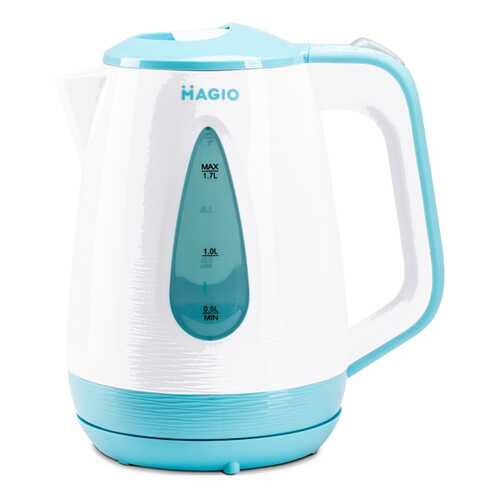 Чайник электрический Magio МG-521 White/Blue в Медиа Маркт