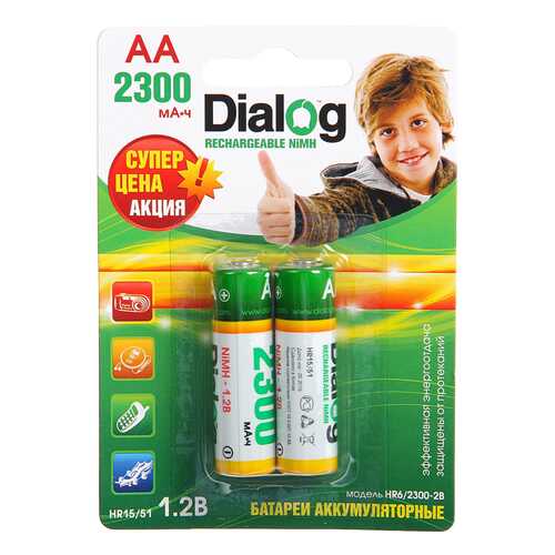 Аккумуляторная батарея Dialog HR6/2300-2B 2 шт в Медиа Маркт
