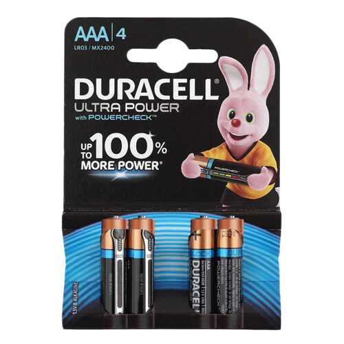 Батарейка Duracell Ultra Power LR03-4S 4 шт в Медиа Маркт