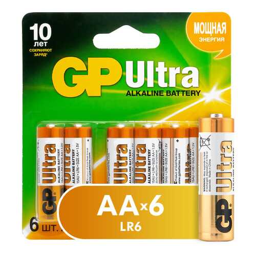 Батарейка GP Ultra AA (15AU4/2-CR6) 6 шт в Медиа Маркт