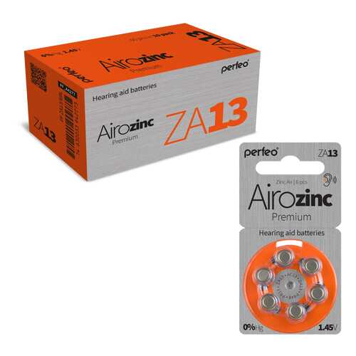 Батарейка Perfeo ZA13/6BL Airozinc Premium 60 шт в Медиа Маркт