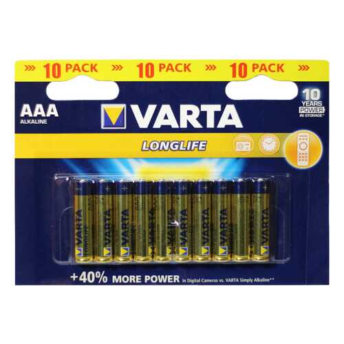 Батарейка Varta Longlife AAА 10 шт в Медиа Маркт