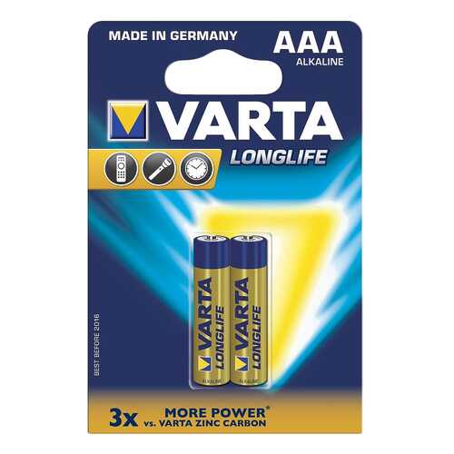 Батарейка Varta Longlife LR03-2BL 2 шт в Медиа Маркт