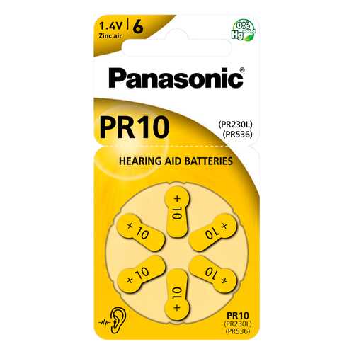 Батарейки для слуховых аппаратов Panasonic PR-230-6LB в Медиа Маркт