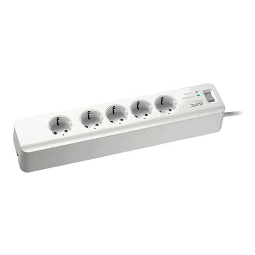 Сетевой фильтр APC PM5-RS, 5 розеток, 1,8 м, White в Медиа Маркт