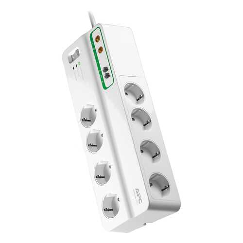 Сетевой фильтр APC PMF83VT-RS, 8 розеток, 3 м, White в Медиа Маркт