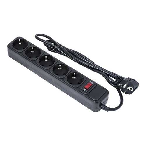 Сетевой фильтр ExeGate SP-5-1,5B, 5 розеток, 1,5 м, Black в Медиа Маркт