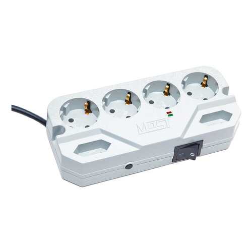Сетевой фильтр MOST Compact СHV, 6 розеток, 2 м, White в Медиа Маркт