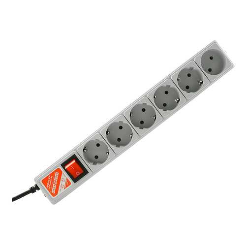Сетевой фильтр Power Cube SPG-B-10, 6 розеток, 3 м, Grey в Медиа Маркт