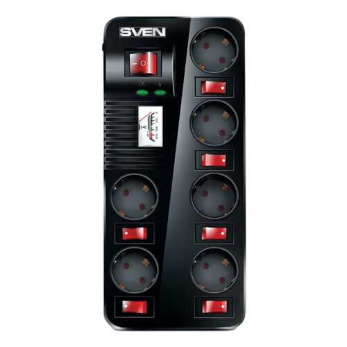 Сетевой фильтр Sven Fort Pro, 6 розеток, 1,8 м, Black в Медиа Маркт