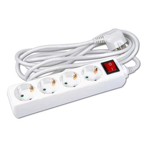 Удлинитель Uniel S-GCD4-3B, 4 розетки, 3 м, White в Медиа Маркт