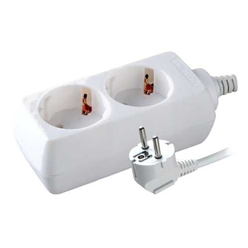 Удлинитель Volsten S 2x3-Z, 2 розетки, 3 м, White в Медиа Маркт