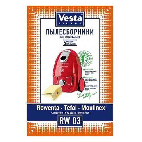 Пылесборник для пылесоса Vesta Filter RW 03 комплект, 5 шт + фильтр в Медиа Маркт