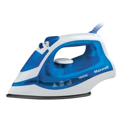 Утюг Maxwell MW-3038 White/Blue в Медиа Маркт