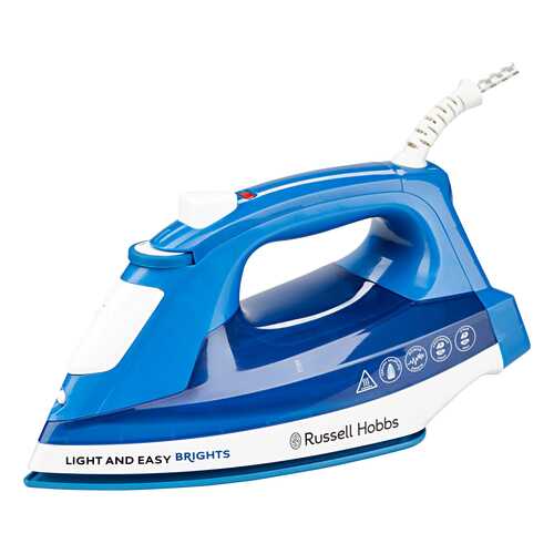 Утюг Russell Hobbs Light & Easy Brights 24830-56 White/Cyan в Медиа Маркт