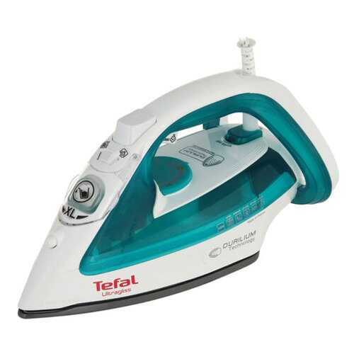 Утюг Tefal Ultragliss ECO FV4921E0 White/Cyan в Медиа Маркт
