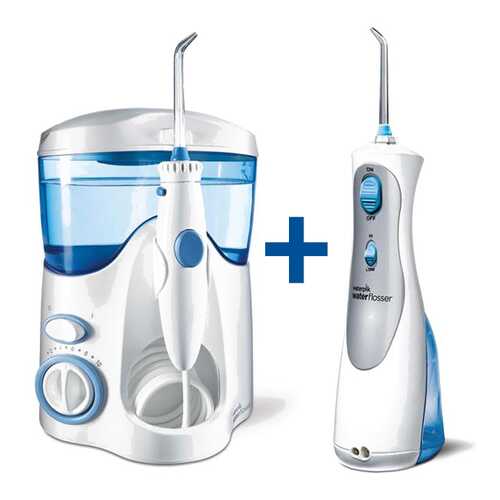 Ирригатор Waterpik WP-100 + Waterpik WP-450 White в Медиа Маркт