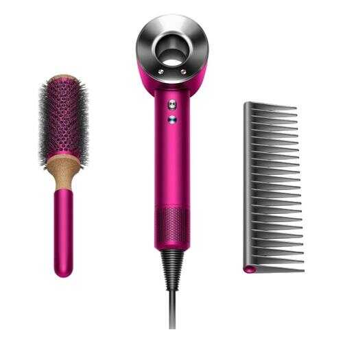 Фен Dyson Supersonic HD01 Fuchsia + Brush Set Red в Медиа Маркт