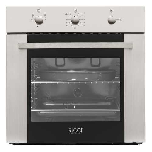 Встраиваемый газовый духовой шкаф RICCI RGO-640IX Silver/Black в Медиа Маркт