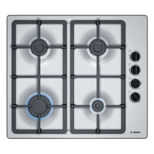 Встраиваемая варочная панель газовая Bosch PBP6C5B91R Silver в Медиа Маркт