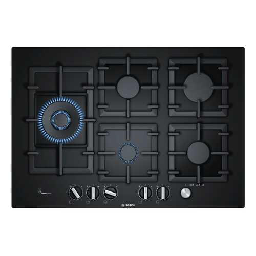 Встраиваемая варочная панель газовая Bosch PPS7A6M90 Black в Медиа Маркт
