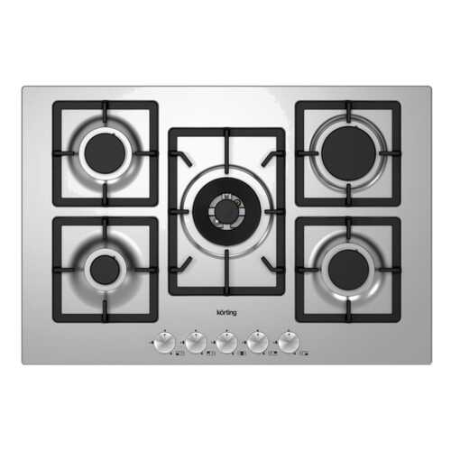 Встраиваемая варочная панель газовая Korting HG 797 CTX Silver в Медиа Маркт