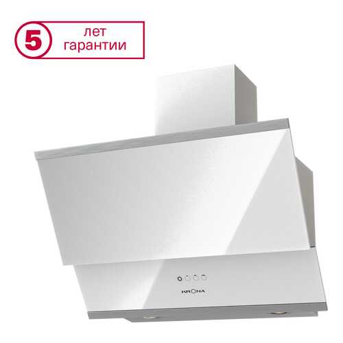 Вытяжка наклонная KRONAsteel Irida 600 White в Медиа Маркт